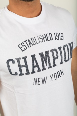 T-Shirt Uomo Classic American bianco 