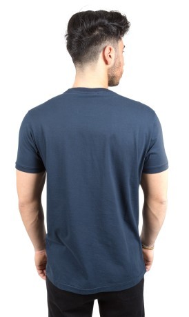 T-Shirt Stempel blau