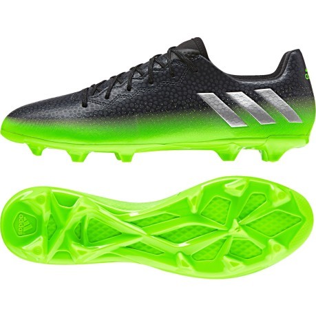 Schuhe-Fußballschuhe Messi 16.3 FG schwarz grün