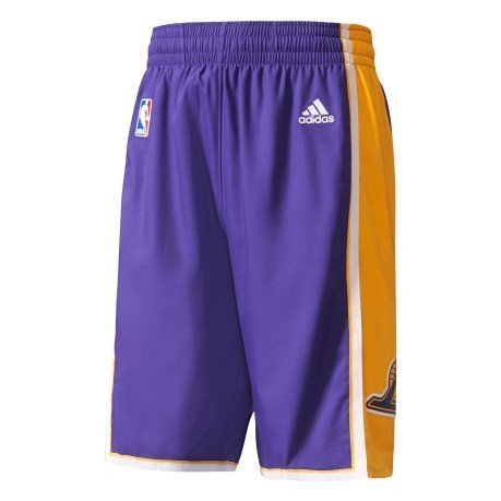 Shorts Lakers, lila-gelb
