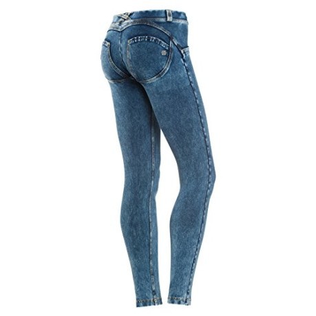 Damen-Jeans-Wrup Delave blau