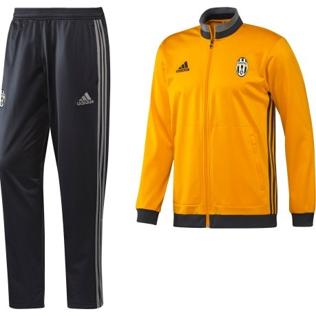Chándal Junior Juventus Pes Traje negro amarillo