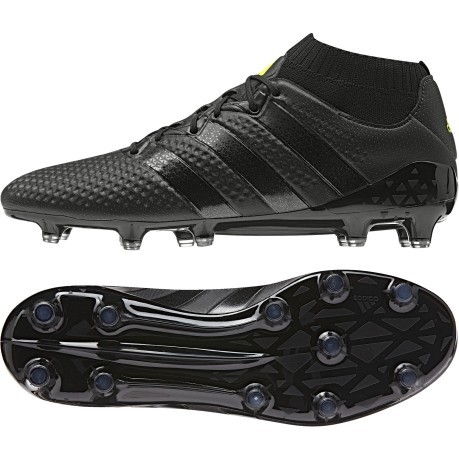Chaussures de football Ace 16.1 PrimeKnit FG noir