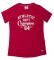 T-Shirt Fille crewneck gagn\u00E9 rouge
