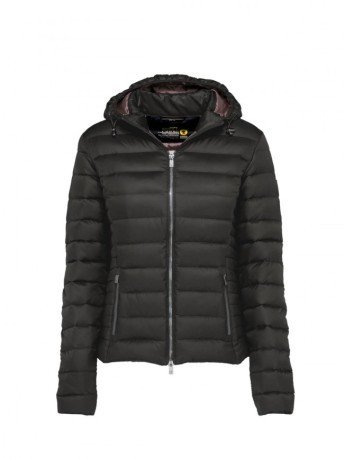 Quilted jacket ladies Aghata With Hood grey pink