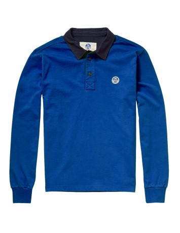 Men Polo Rugby blue