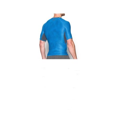 Hombres T-Shirt Armour HeatGear Impreso azul