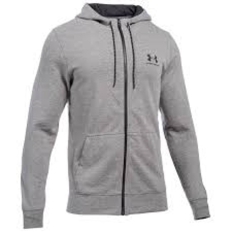 Sweatshirt mens Sportstyle Fleece Zip-grey