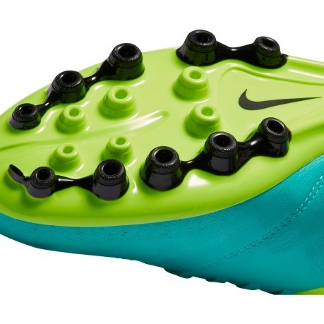 Zapato de Hombre de Fútbol Tiempo Genio II de Cuero AG verde negro