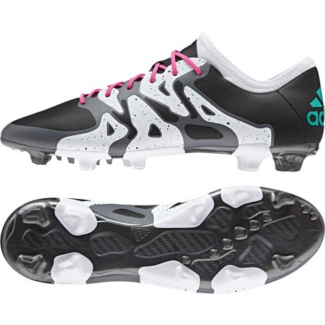 Schuhe Fußballschuhe X15.2 FG/AG weiß schwarz