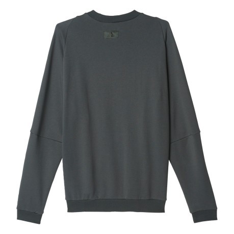 Men's sweatshirt Terry Crew gray patterned