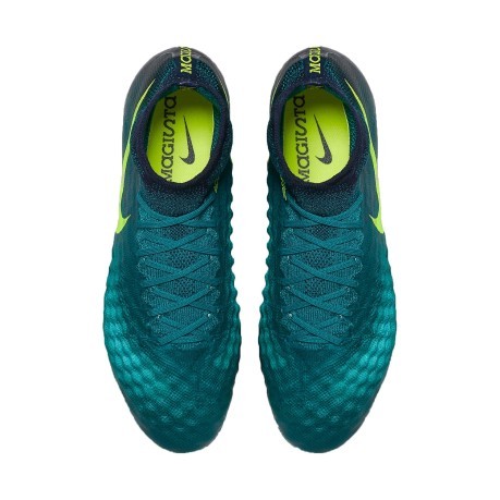 Chaussures de football Magista Obra II FG light bleu jaune