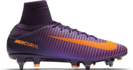 Zapatos de fútbol Mercurial Veloce III SG-Pro púrpura naranja