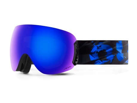 Masque Snowboard Ouvrir L'Abîme noir bleu