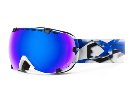 Maschera Snowboard Eyes Artic bianco blu 