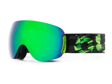 Máscara de Snowboard Abrir la Absenta negro verde
