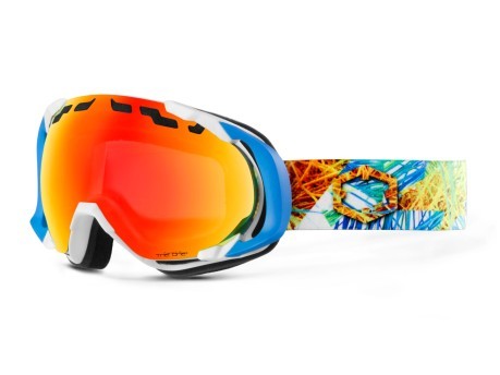 Mask Snowboard Edge Funky white and blue