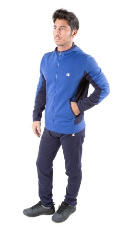 Anzug Mann-Fall-Fleece-blau, variante 1