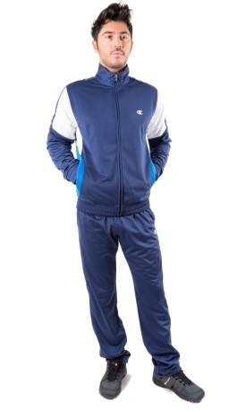 Tuta Uomo Track Suit Full ZIp blu azzurro 