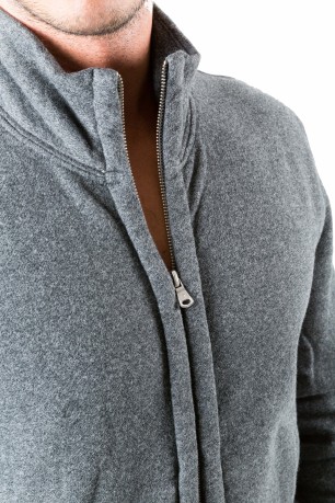 Sweatshirt Man All America Full Zip grey