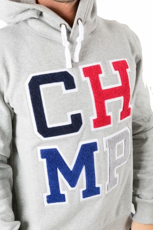 Men's sweatshirt Varsity Chmp Closed With Hood grey