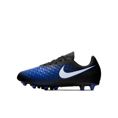 Junior botas de Fútbol Magista Opus II AG Pro negro azul