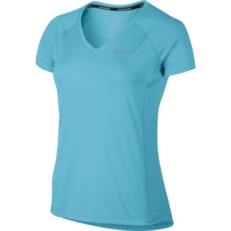 T-shirt Donna Miler V-Neck azzurro 