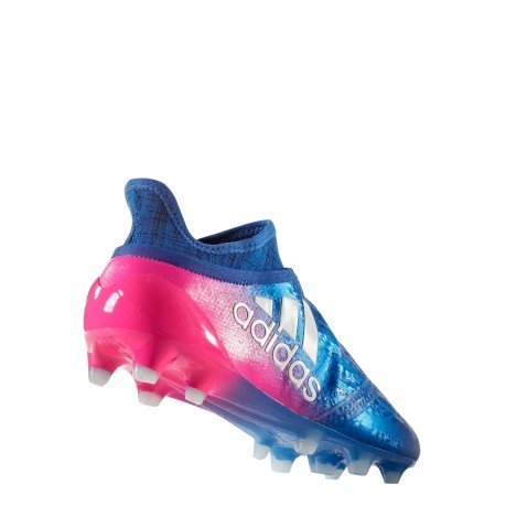 Scarpe Calcio X 16+ Purchaos FG blu rosa 