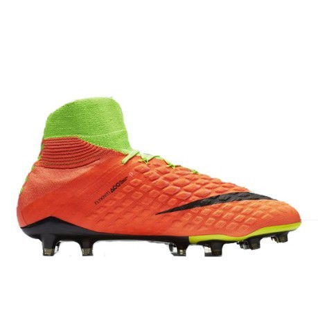 Scarpe Calcio Nike Hypervenom Phantom III FG arancio verde 1