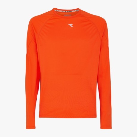 T-Shirt Mann langarm-Sun-Lock orange