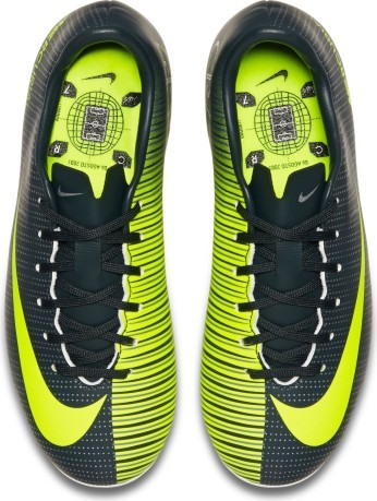 Zapatos Junior Mercurial Vapor XI CR7 negro amarillo 1