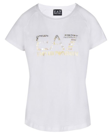 T-Shirt Donna Train Logo Series bianco