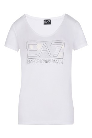 T-Shirt Damen Training Logo Series schwarz