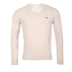 Sweater Merino Wool V Neckline beige