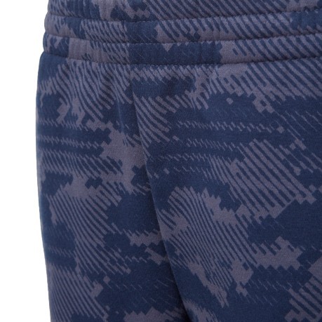 Hose-Trainingsanzug-Junior-Logo-blau gemusterten