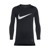 T-Shirt Fußball Nike Pro Combat HyperCool, schwarz