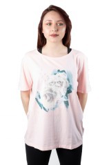 T-Shirt Donna Lady Spring Avenue rosa fronte