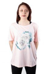 T-Shirt Damen Lady Spring Avenue rosa vor