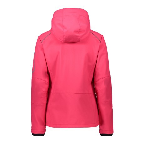 Giacca Trekking Donna Softshell rosa fronte
