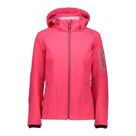 Jacket Hiking Women's Softshell pink front