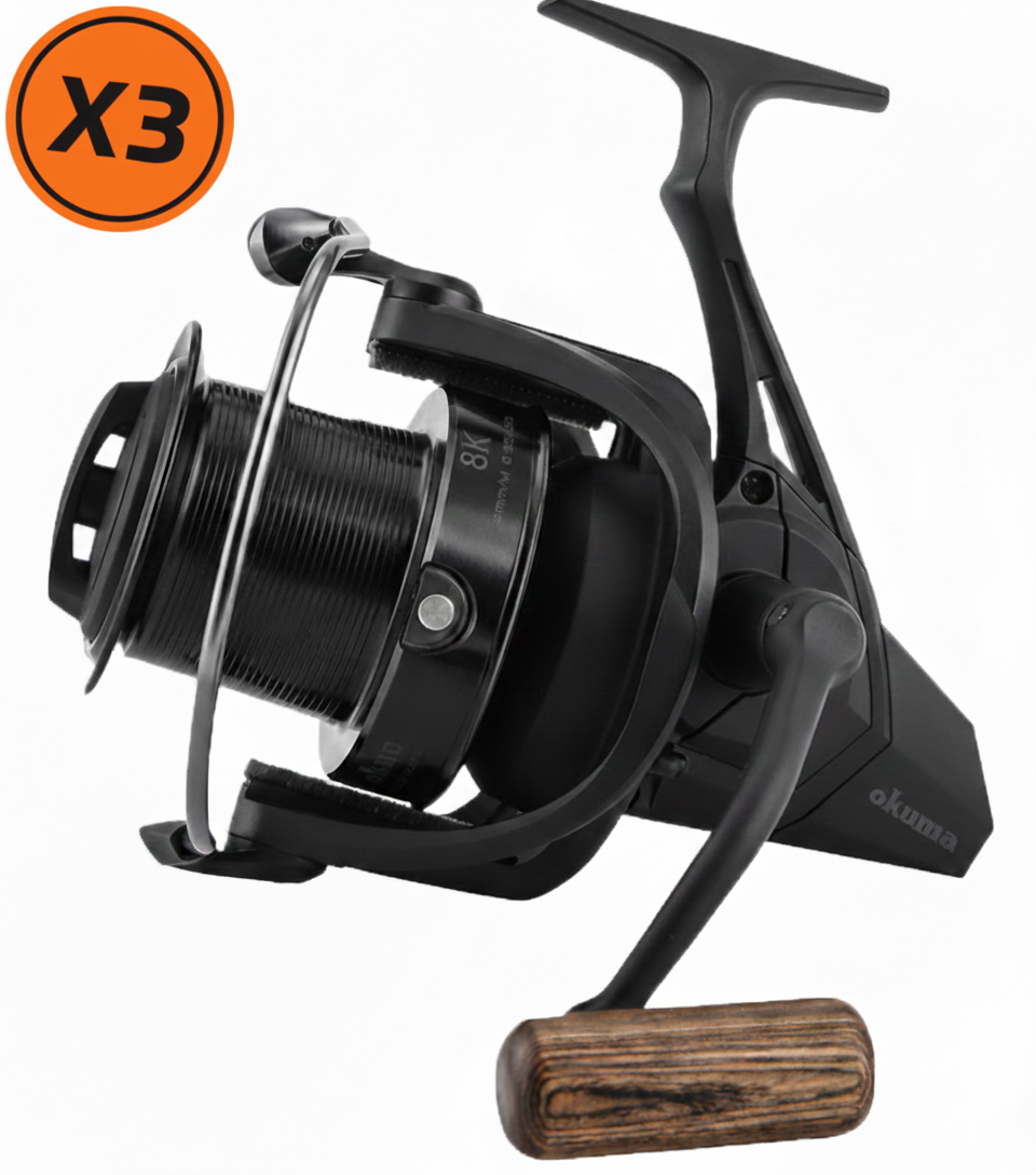 Combo 3 Mulinelli Okuma 8K Carp