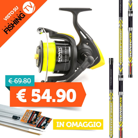 Combo Surf Casting Sonic XS + Sonic XS Surf 8000 Italian Fishing TV