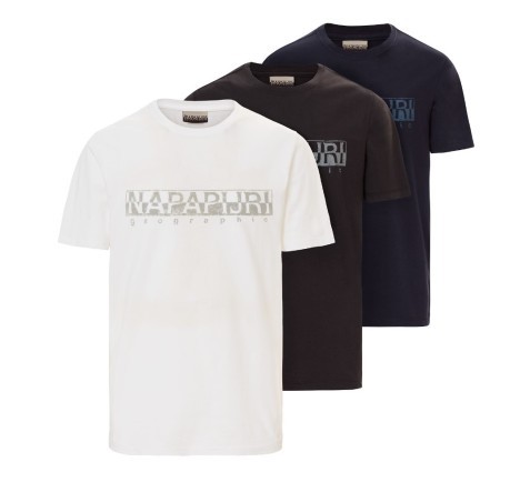 Set T-Shirt Napapijri Man bianco nero blu