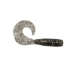 Artificiale Single Tail Grub 5'' grigio argento