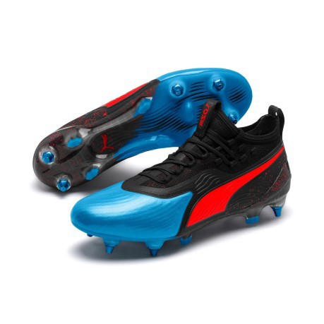 Chaussures de Football Puma Un 19.1 MX SG Bleu/Rouge Pack