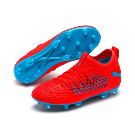 Kids Football boots Puma Future 19.3 FG/AG Blue/Red Pack