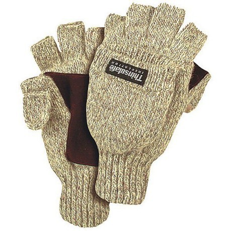 Gloves Thinsulate fingerless grey variant 1