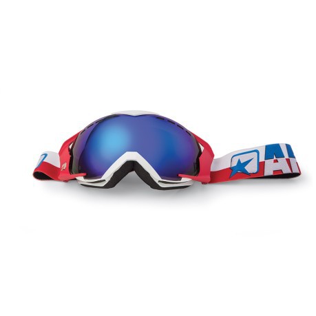 Máscara de esquí Mantis , azul, rojo