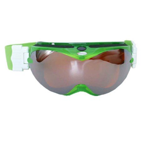Máscara de esquí de la lente anti-niebla verde