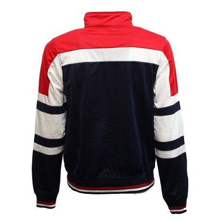 Men's sweatshirt Full Zip Triacetate blue red